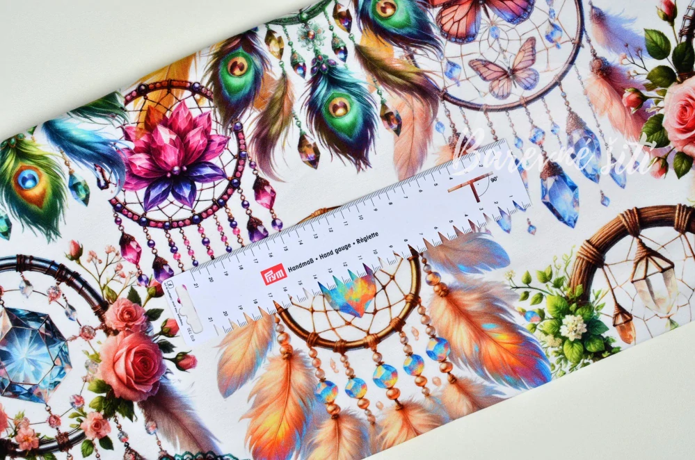 Teplákovina, Barevné lapače snů na bílé (E) 0,50m/ks