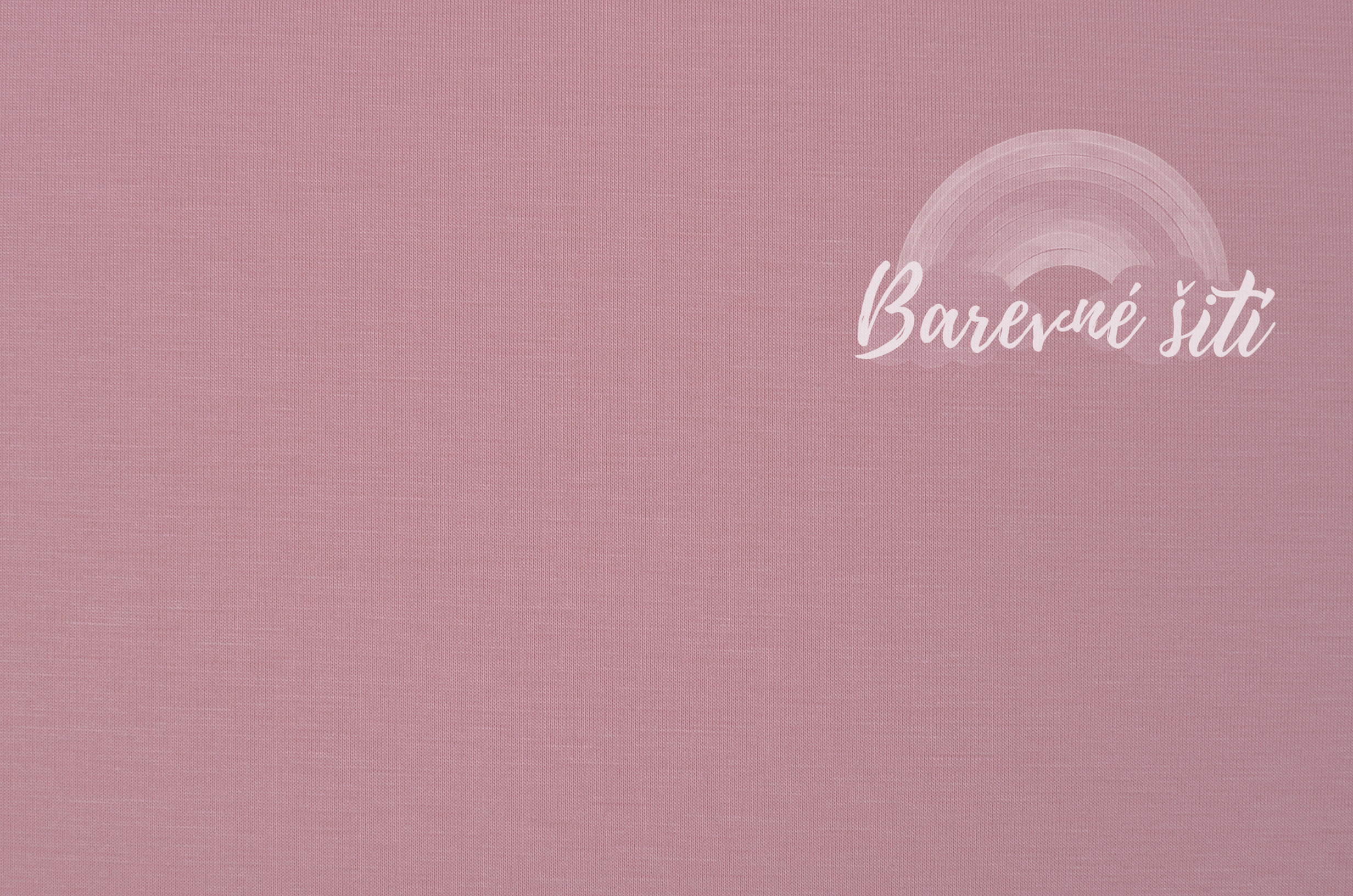 Teplákovina MÁSLOVÁ Pudrová růžová 260g (E) 0,65m/ks