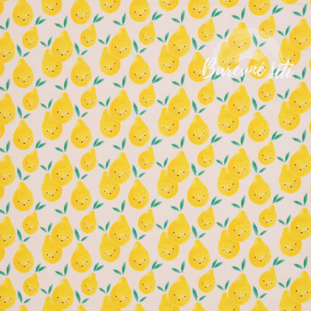 Úplet žebrovaný, Citróni (E) 0,69m/ks