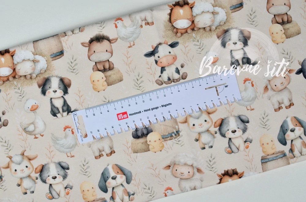 Teplákovina, Zvířátka ze statku doplňková krémová (E)