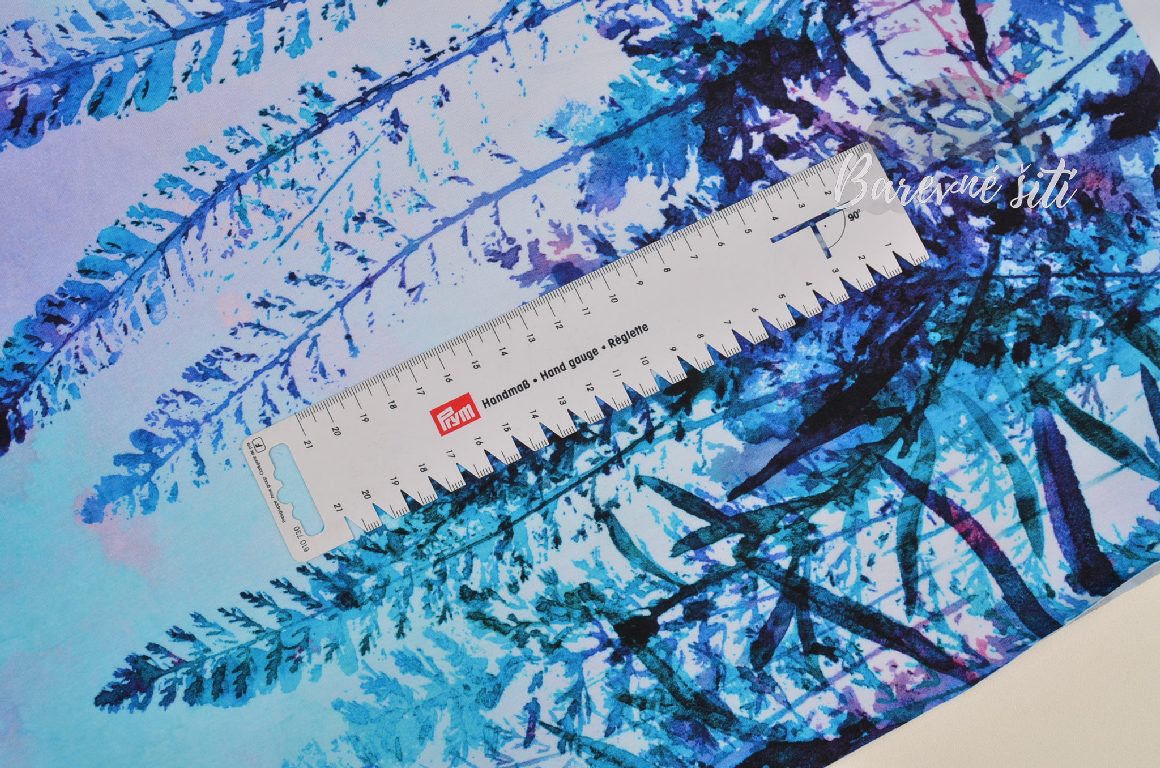 Úplet Kapradí tyrkys, bordura (E)