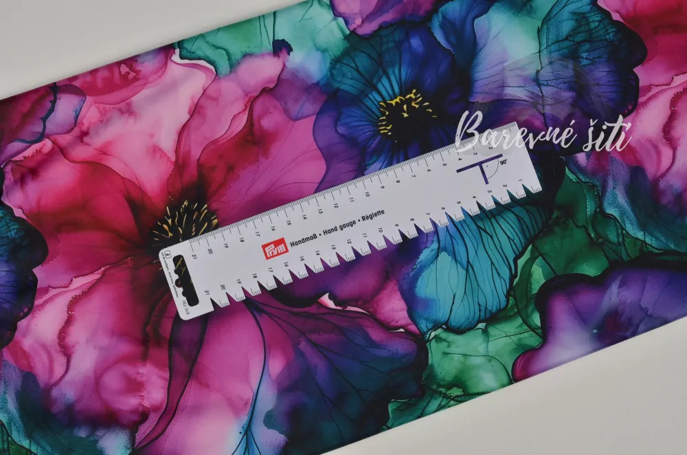 Venezia, Zelenofialové velké květy (E)**