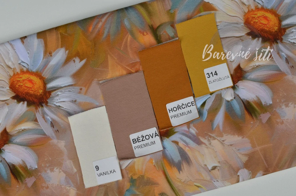 Úplet, Kopretiny tempera žlutá (E)