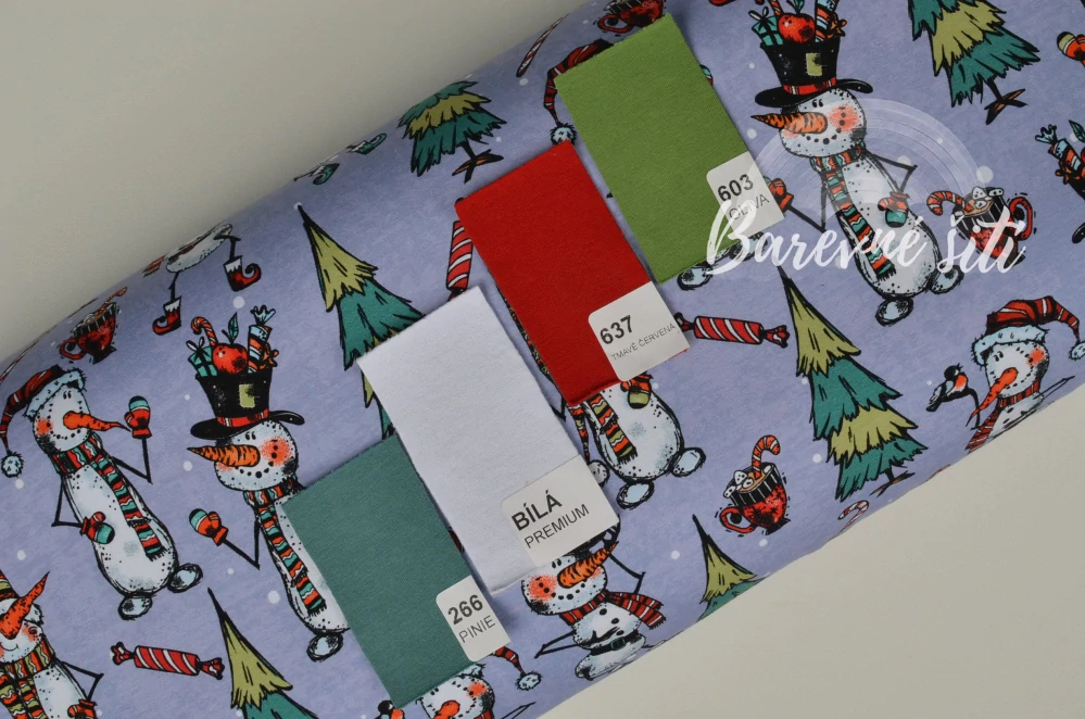 Úplet, Vánoční sněhuláci (E) 0,65m/ks