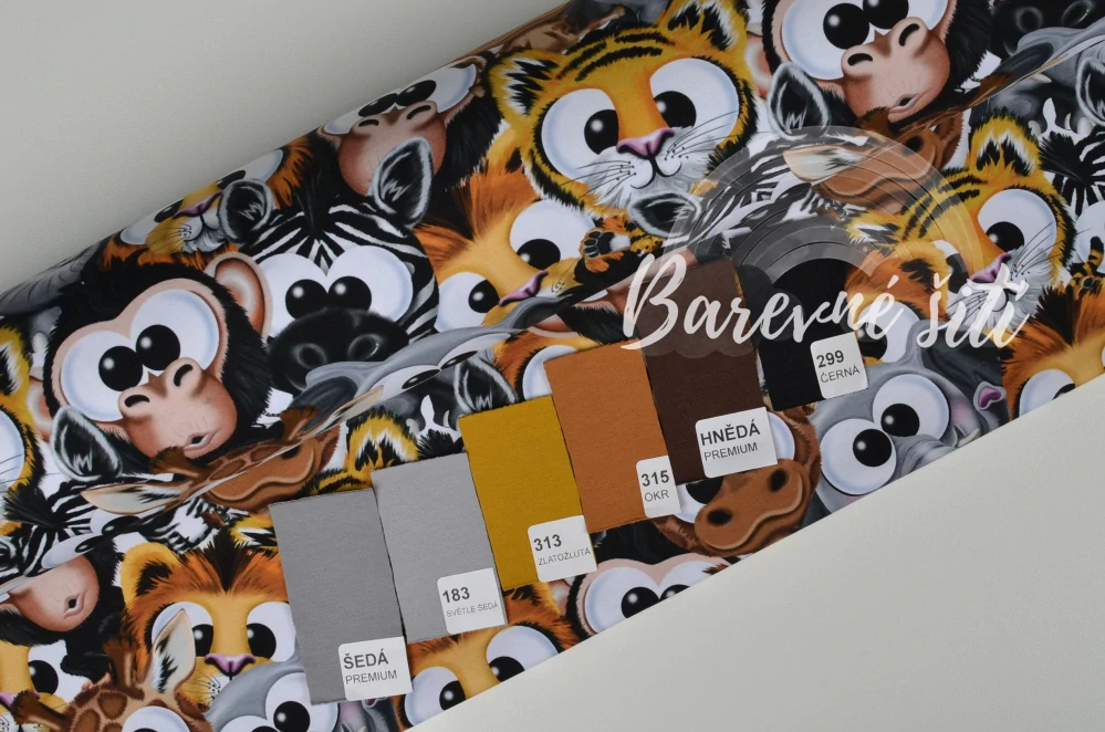 Úplet Vykulená safari zvířátka (E)