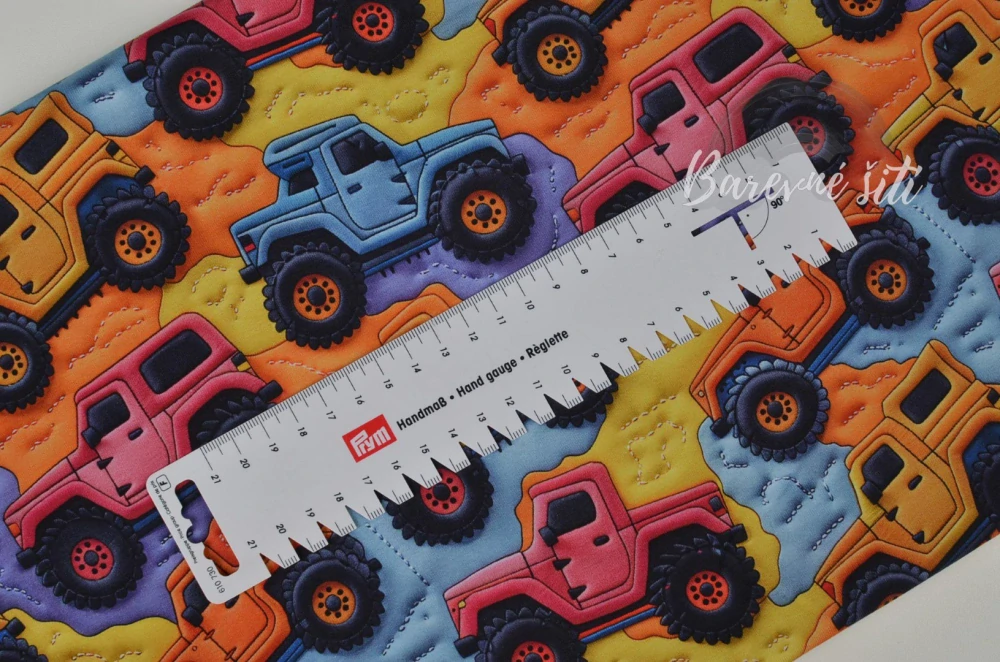 Teplákovina, Barevný MonsterTruck 3D (E)