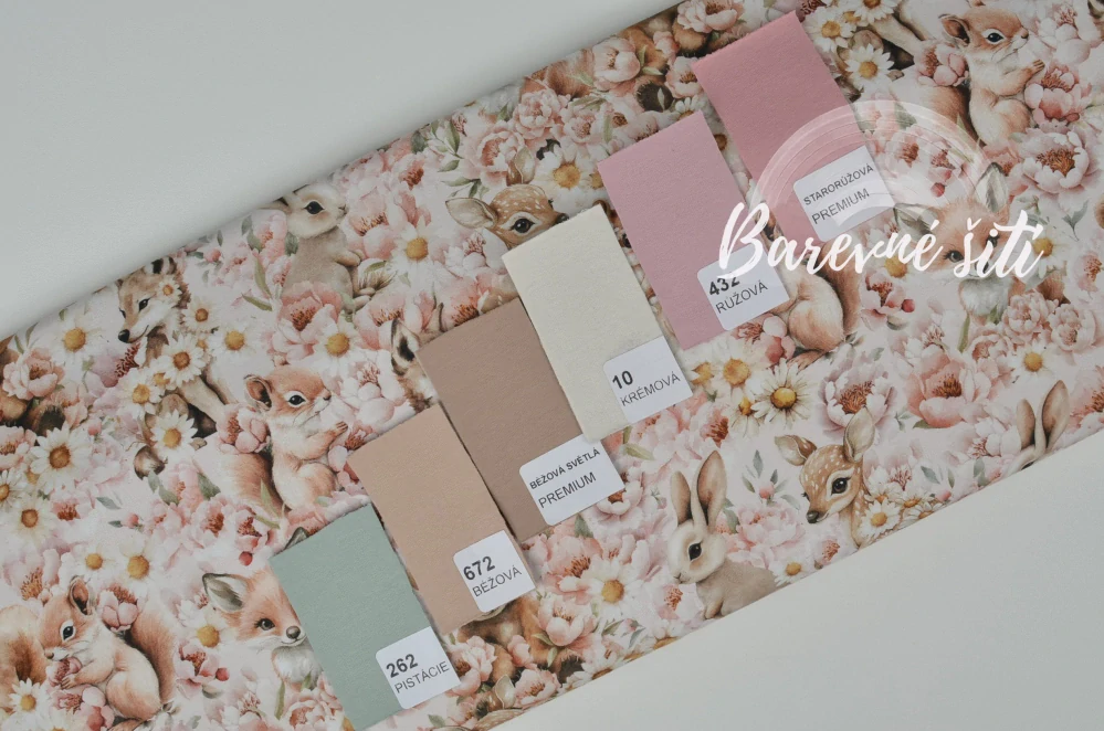 Teplákovina, Lesní zvířátka v květech (E)