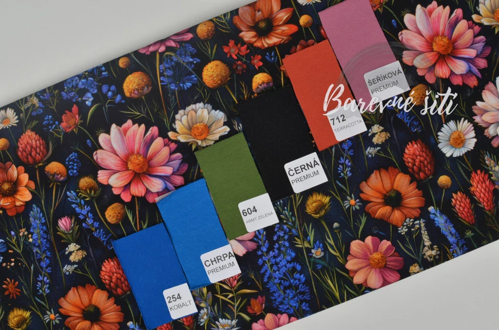 Úplet, Mix lučních květů na tmavé (E)