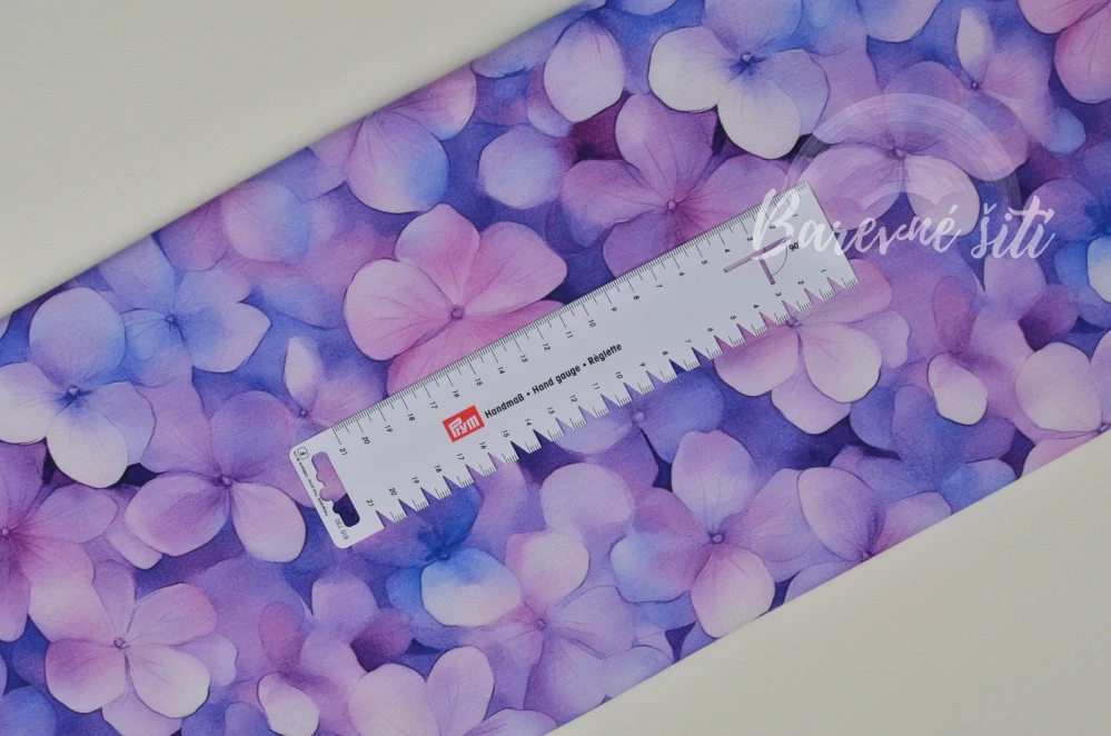 Viskozový úplet, Drobnější fialkové kvítky (E)