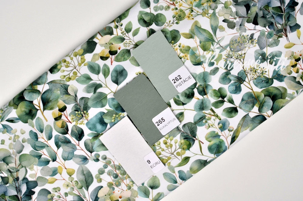 Úplet, Zelené eukalyptové lístky (E) 0,90m/ks