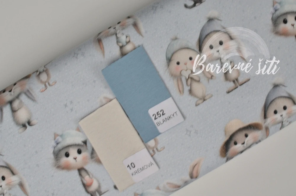 Teplákovina, Klubíčka, teplý čaj, zvířátka (E) 0,85m/ks