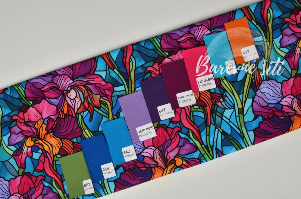 Teplákovina, Mozaikové kosatce (E) 1,25m/ks