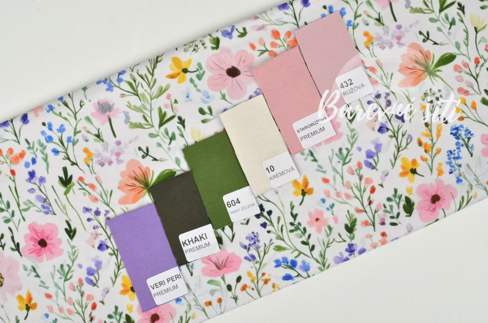 Úplet, Letní herbář na krémové (E) 1,05m/ks