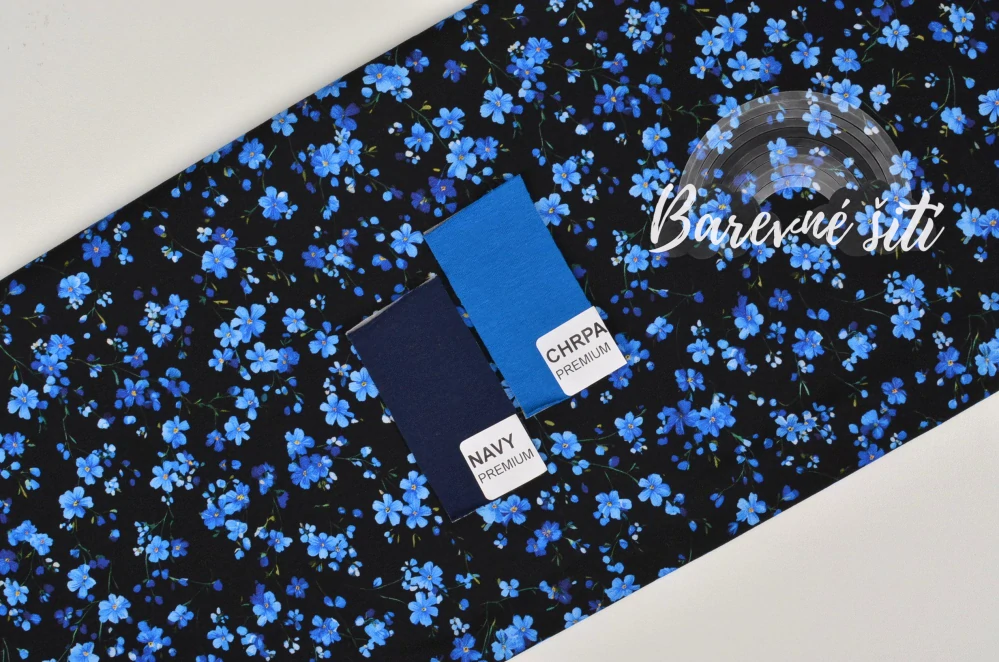 Teplákovina, Pomněnky na černé (E) 1m/ks