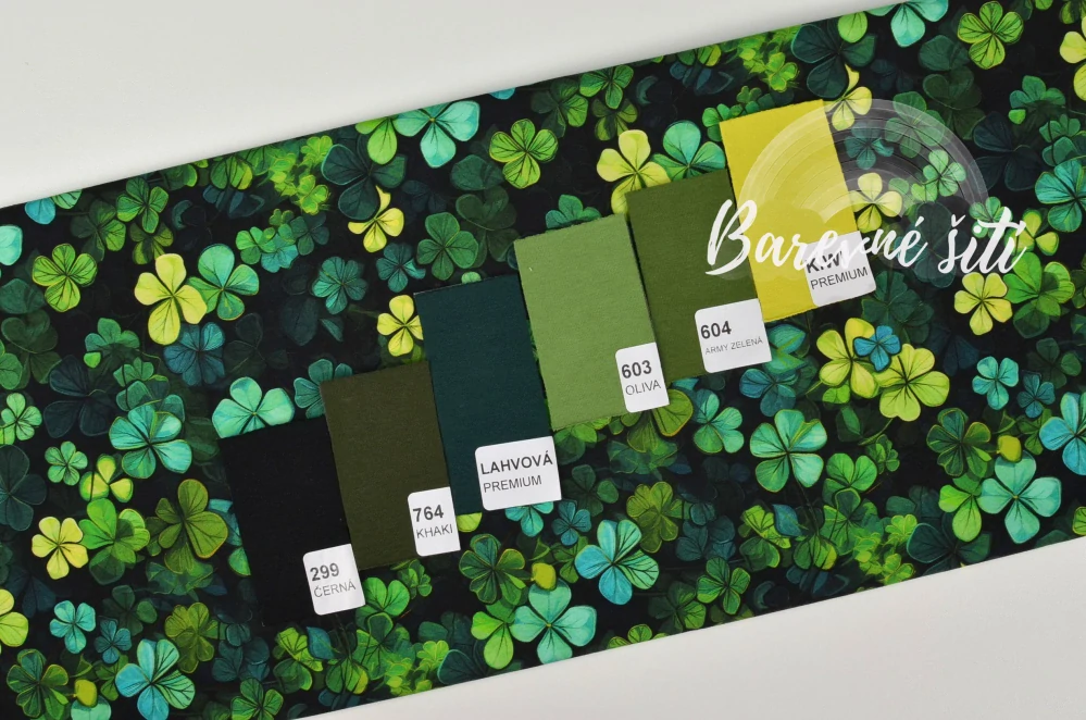 Úplet, Zelenkavé čtyřlístky (E) 0,50m/ks