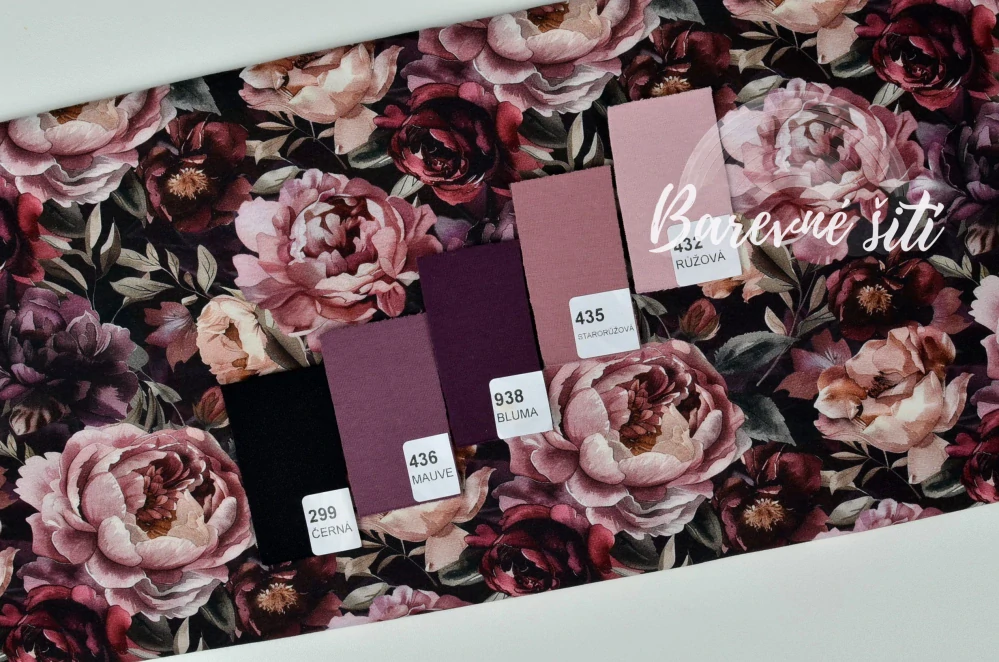 Úplet, Vínové rozkvetlé květy (E)