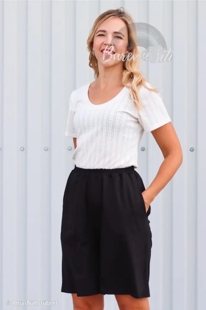 Ajour, úplet s dírkami ČERNÁ (E) 0,30m/ks