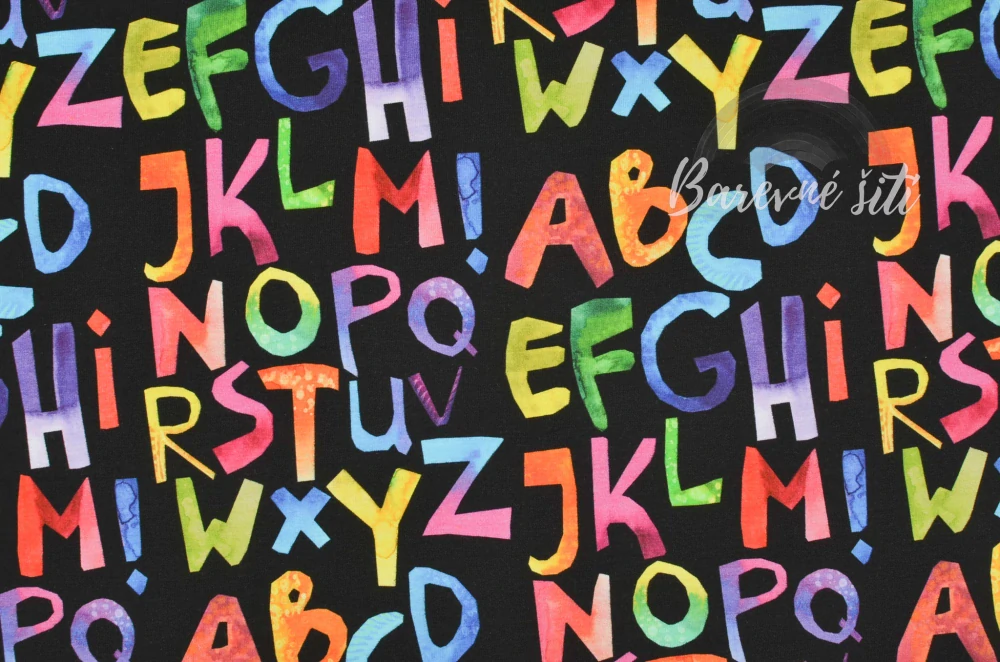 Úplet, Barevné písmo na černé (E)