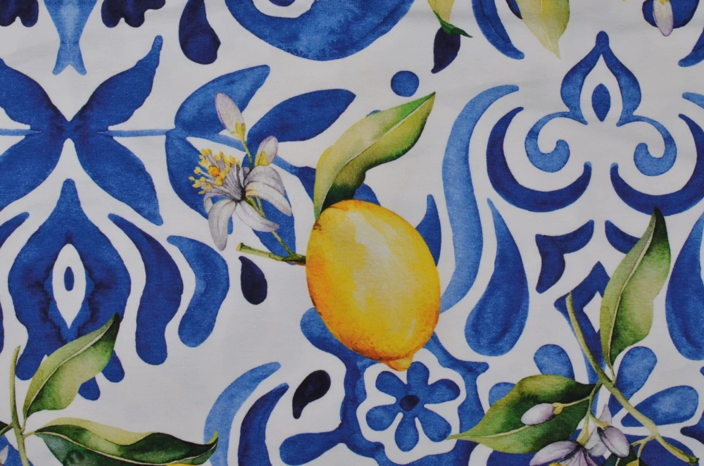 Úplet, Řecký vzor s citróny (E) 1,23m/ks