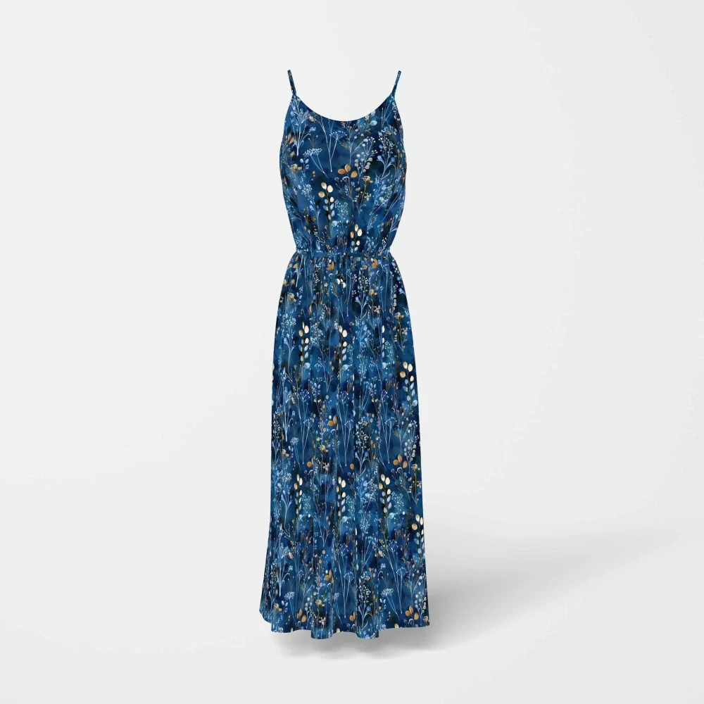 Silky, Rudé květy, eukalyptové listy na tmavé (E)