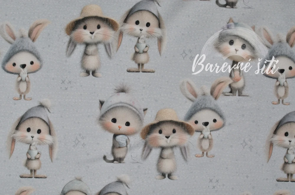 Teplákovina, Klubíčka, teplý čaj, zvířátka (E) 0,85m/ks