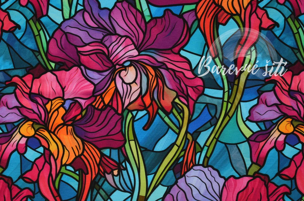 Teplákovina, Mozaikové kosatce (E) 1,25m/ks