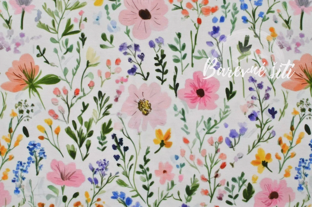 Úplet, Letní herbář na krémové (E) 1,05m/ks