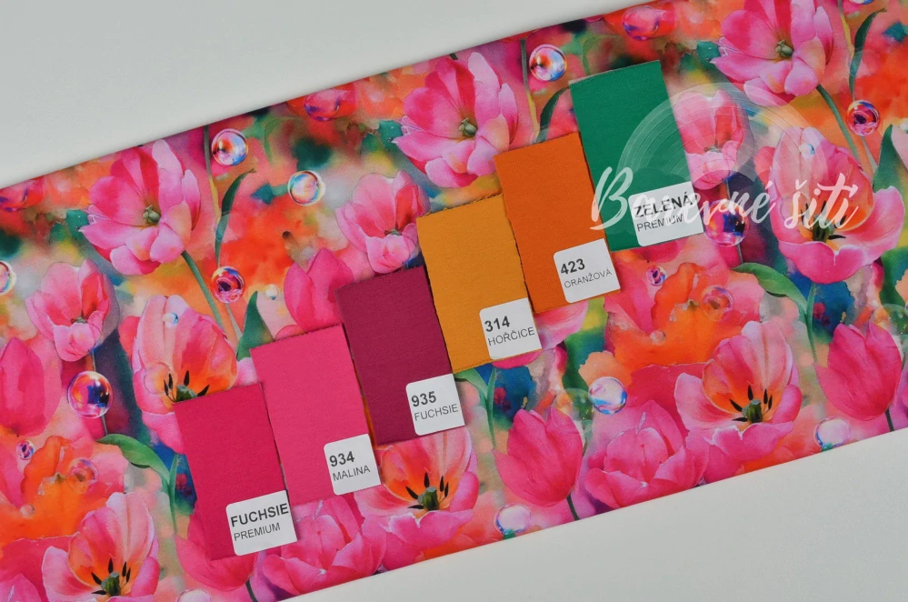 Úplet, Růžové tulipány (E) II. jakost