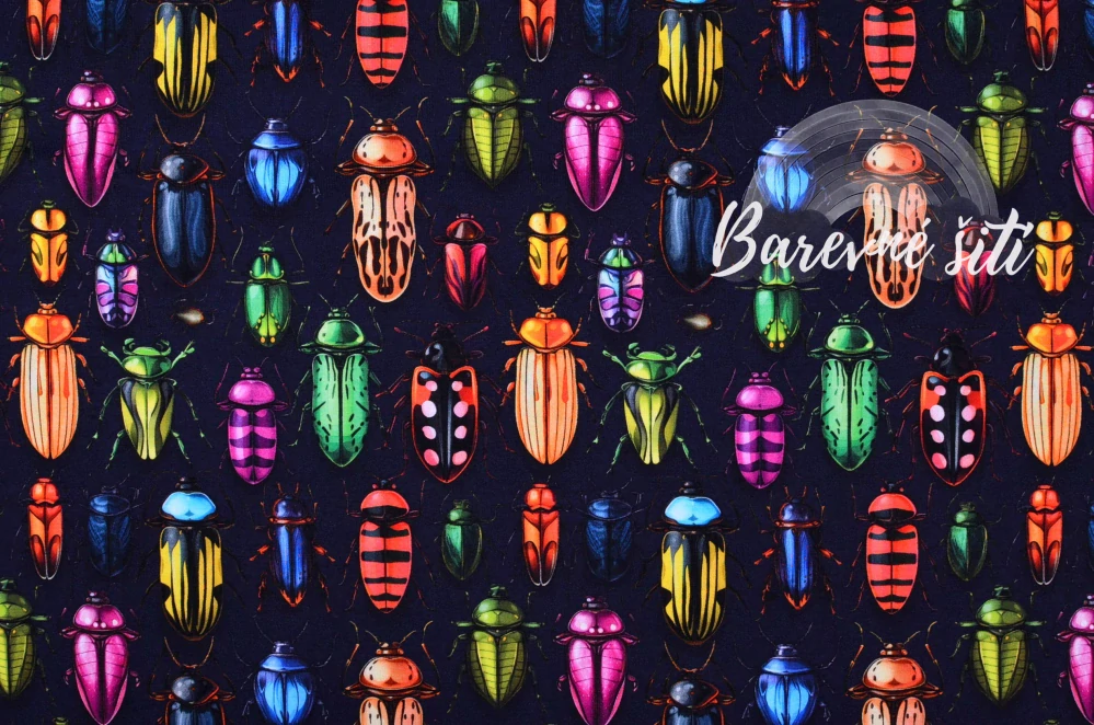 Úplet, Barevní brouci na tmavé (E)