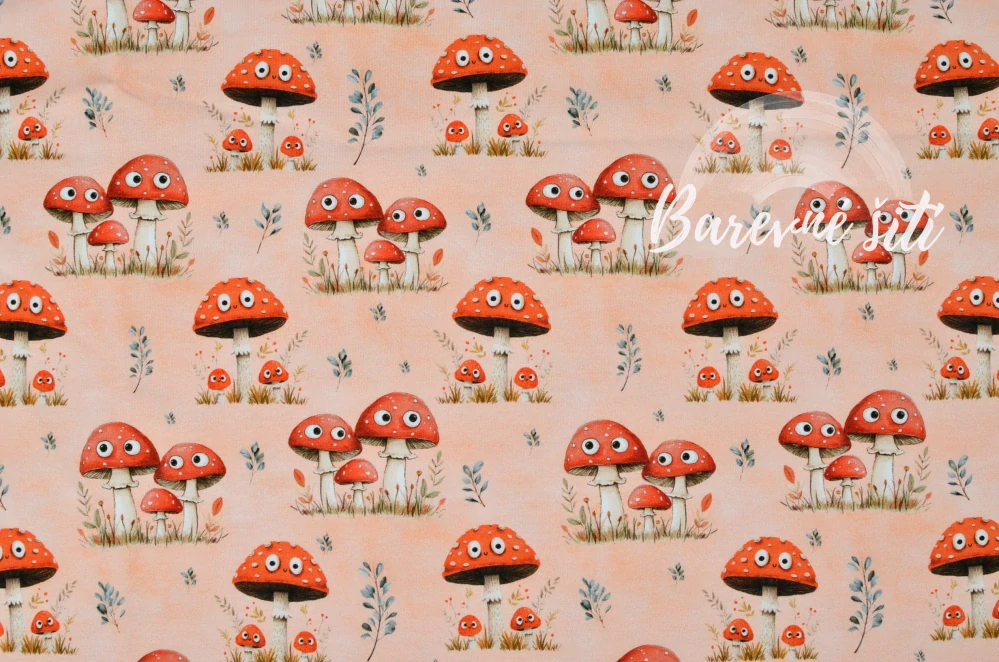 Úplet, Muchomůrečky s očičkama (E) 1,10m/ks