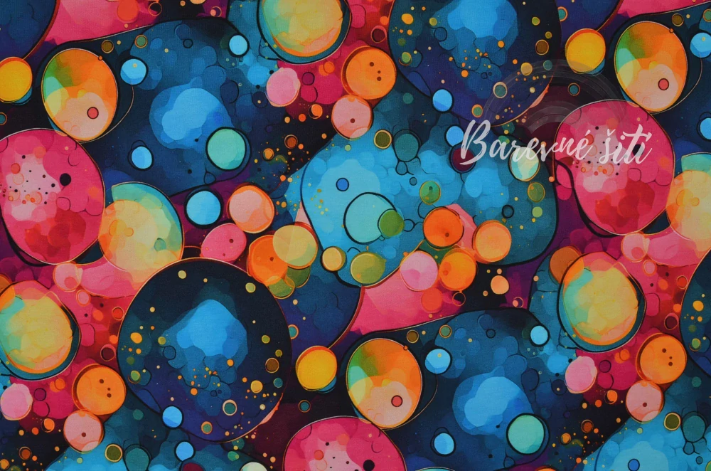 Úplet, Barevné kaňky (E) 1,05m/ks