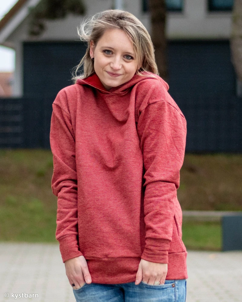 Teplákovina zateplená Karmínová (E) 1m/ks