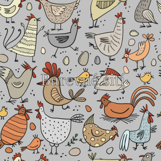 Úplet Slepičky, kohoutci a kuřátka (E)