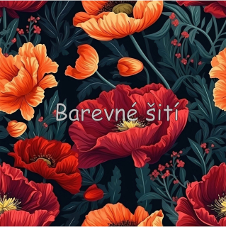 Úplet, Rozkvetlé oranžovočervené květy (E)