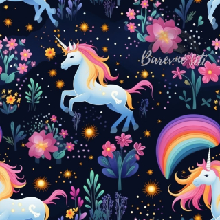 Teplákovina Noční jednorožci (E)