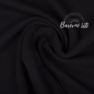 Teplákovina počesaná Premium Černá (E) 0,55m/ks