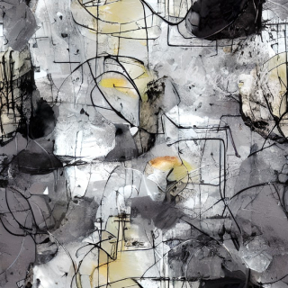 Úplet, Popraskaná šedobílá se žlutou (E)