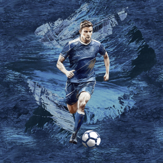 Teplákovina Modrý fotbalista, panel (E)