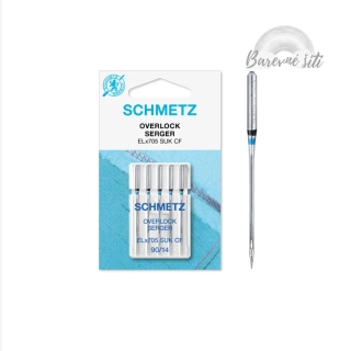 Jehly strojové overlock JERSEY 90/14 Schmetz (E)