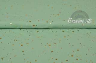 Úplet, zlaté puntíky MÁTA (E)