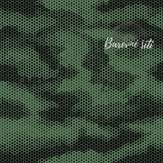 Teplákovina Tečkovaná maskáčová (E) 1,15m/ks