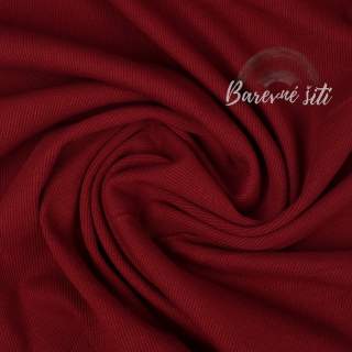 Náplet žebrovaný, Bordó Premium (E)