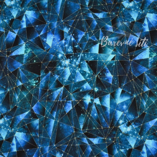 Teplákovina Galaktická geometrie modrá (E)