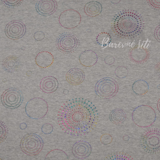 Alpenfleece Holograpic kruhy (E) 1,30m/ks