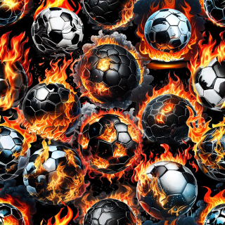 Úplet, Černobílé hořící míče (E) 0,85m/Ks