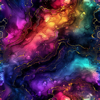 Úplet, Barevné mramorování (E)