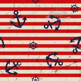 Úplet, Kotvičky na červených pruzích (E) 1,30m/ks