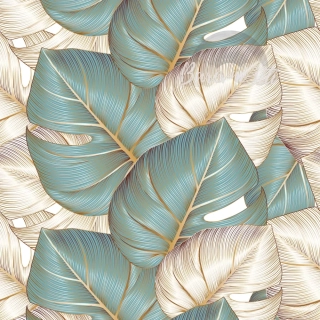 Silky, Zlatavé listy monstery (E) 1,90m/ks