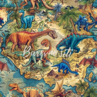 Úplet, Dinosauři na mapce (E) 1,2m/ks