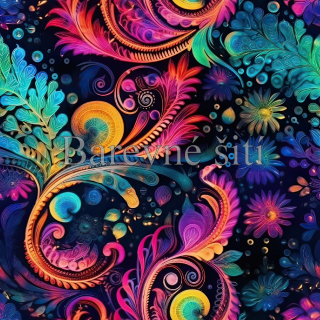 Úplet, Paisley v kouzelných barvách (E)